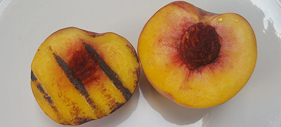 Grilled Peach Halves