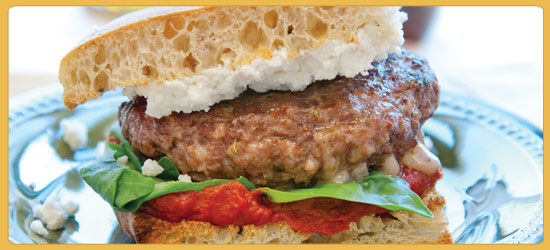 Salsiccia Stuffed Burger